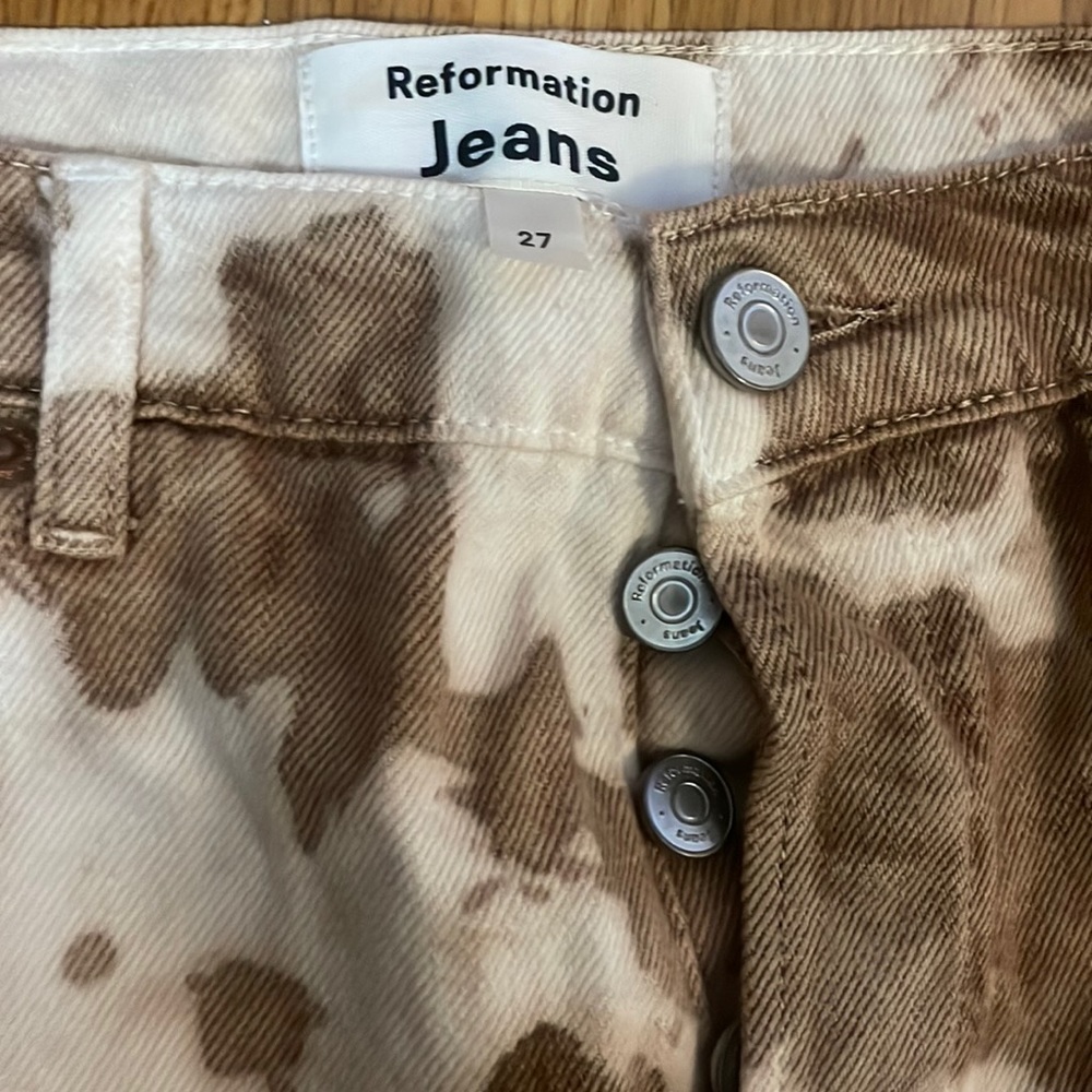 Printed Reformation Jeans